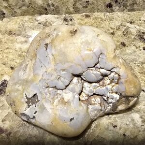 Kentucky BLUE Chalcedony Quartz Geode Tumbled